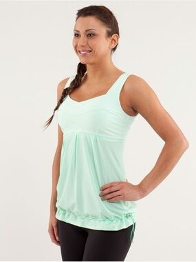 lululemon athletica Mint Green Tank Top